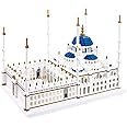 KLMEi Micro Building Blocks Set 6850 Pcs Blue Mosque Miniature World Landmark Architectural Construction Model for Adult and Children Age of 14+