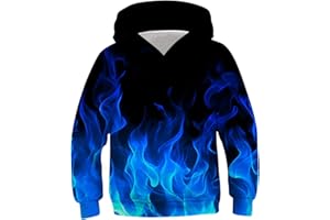 TUONROAD Boys Girls Hoodies 3D Printed Cool Hooded Lightweight 6-16T Hooded Pullover Sweatshirt for Kids