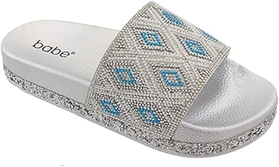 bling slip on sandals