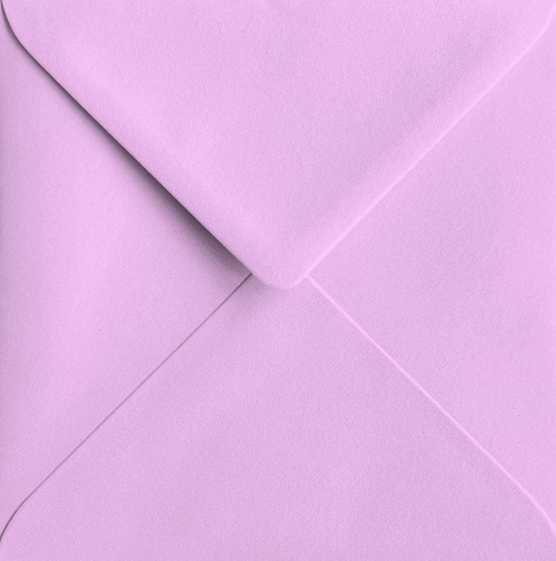 6x6 Lilac Coloured Square Envelopes Gummed 100gsm Pack of 100
