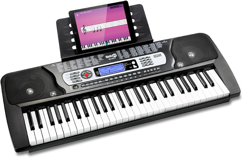RJ654 Tastiera Pianoforte 54 Tasti con Schermo LCD
