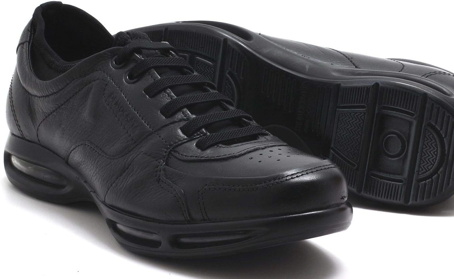 sapatênis couro democrata elástico marrom