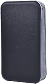 alavisxf xx CD Case 96 Capacity Black Portable Zipper DVD Holder Car Travel