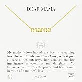 Mama Lettering Pendant Necklace, MUSTHAVE 18K Gold Plated Dainty Mama Pendant, Minimalist Jewelry, Mother’s Day Gift for Mom, Everyday Layering Necklace, Gift for Mom, Mother's day, Message Card, 16+2" Chain (Yellow Gold)