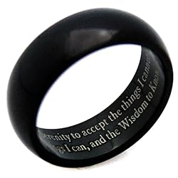 Rush Industries Serenity Prayer Ring - God Grant Me