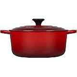 Le Creuset Enameled Cast Iron Signature Round Dutch Oven, 5.5 qt., Cerise