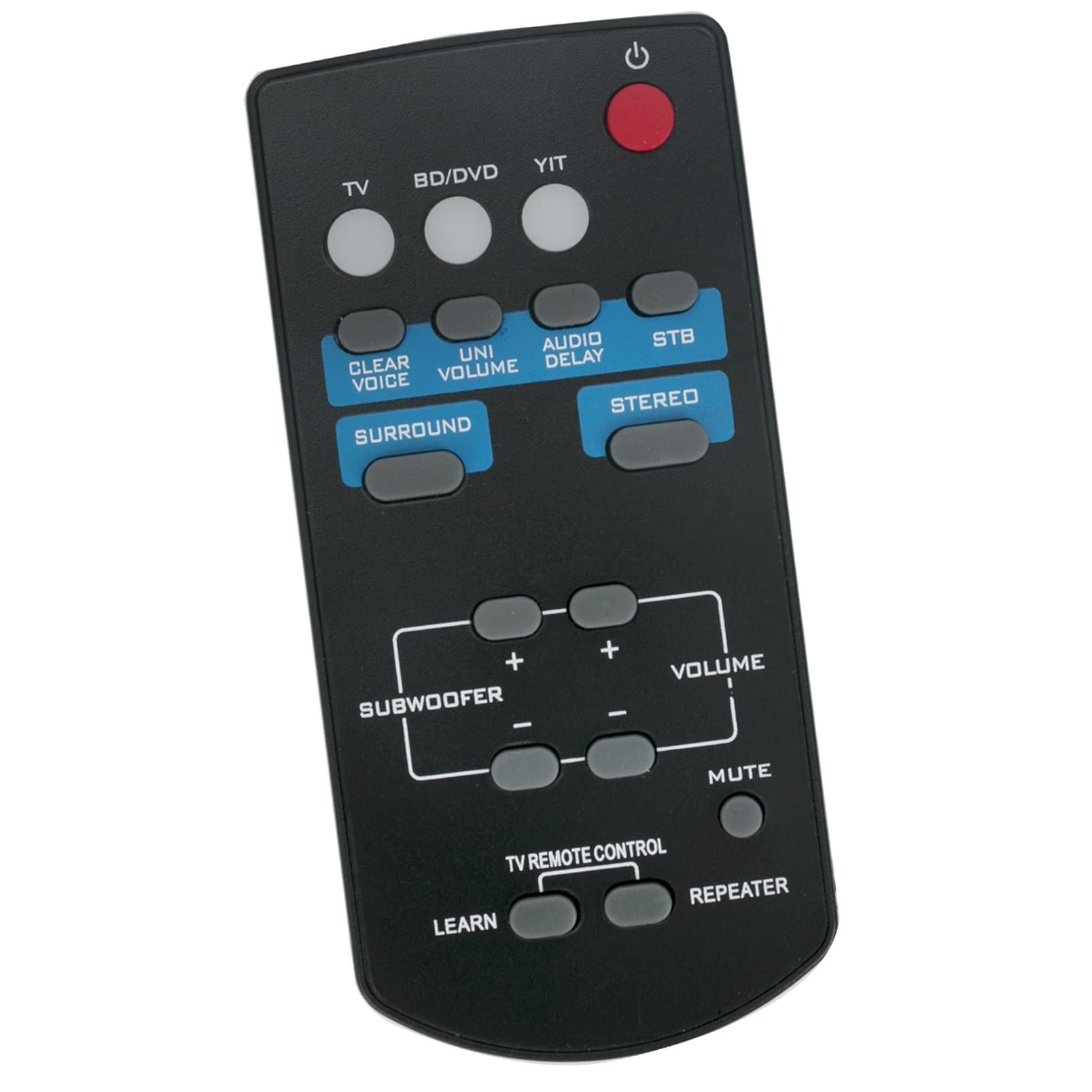 ALLIMITY FSR60-WY57800 Replace Remote Control fit for Yamaha Soundbar FSR60 WY57800 FSR60-WY57800 YAS-101 YAS101 YAS-101Bl YAS101Bl ATS-1010 ATS1010 FSR60WY57800
