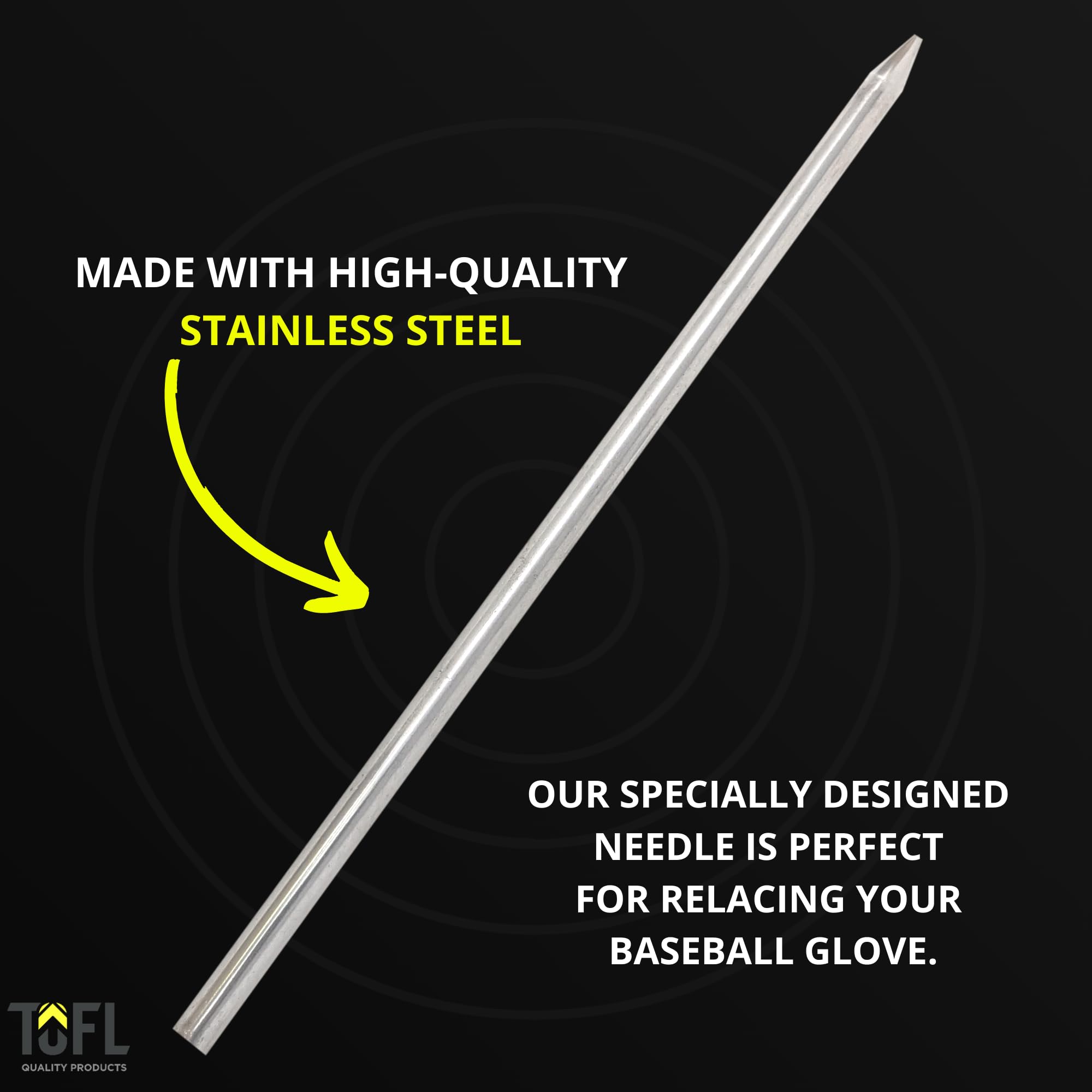 TOFL Baseball and Softball Glove Lacing Needle | Glove and Mitt Repair | Leather Lacing Needle for Crafts