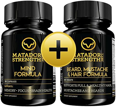 Memory Support and Beard Growth - Bundle 1 Bottle Mind and 1 Bottle Beard Growth