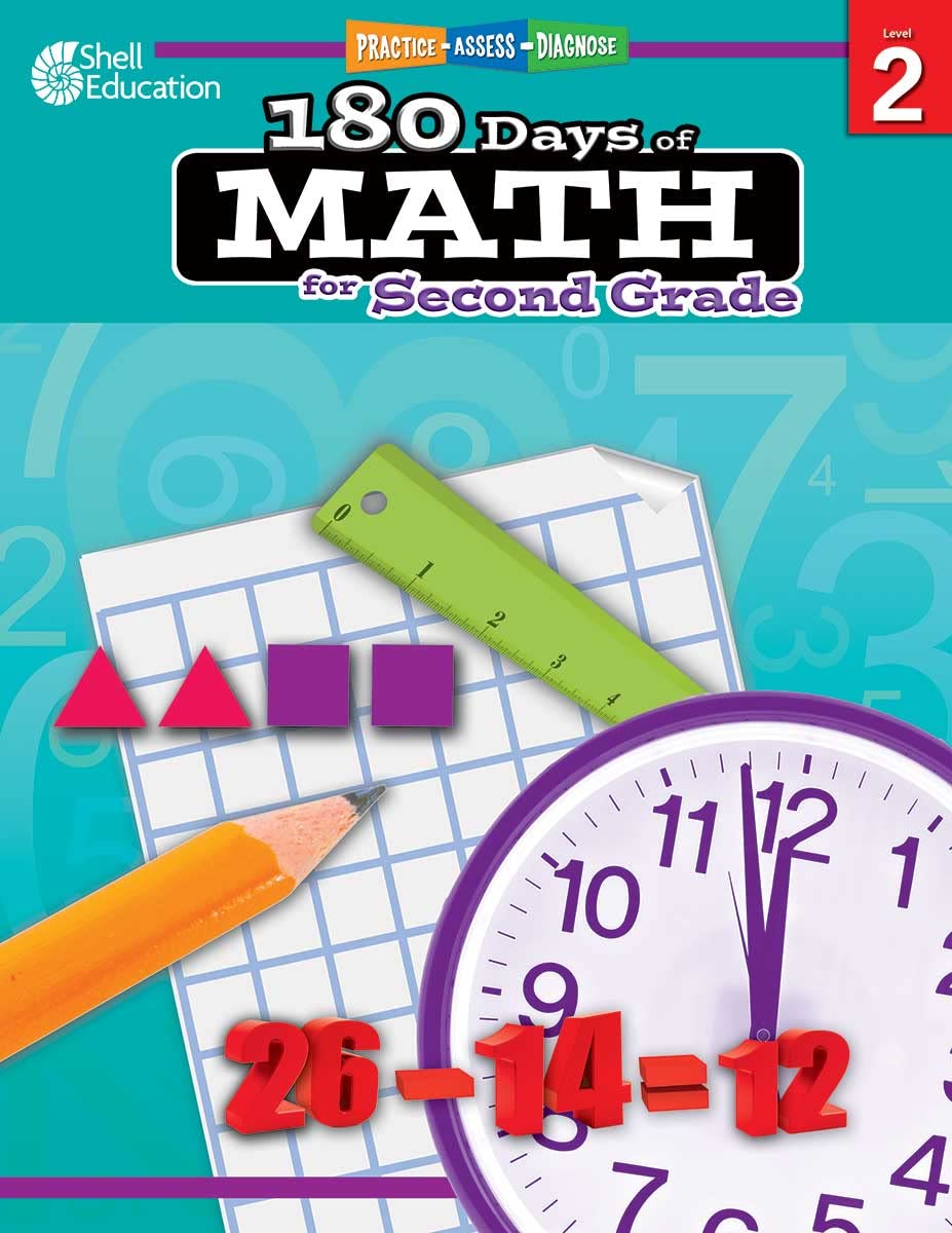 180 Days of Math: Grade 2 - Daily Math Practice Workbook for Classroom and  Home, Cool and Fun Math, Elementary School Level Activities Created by ...