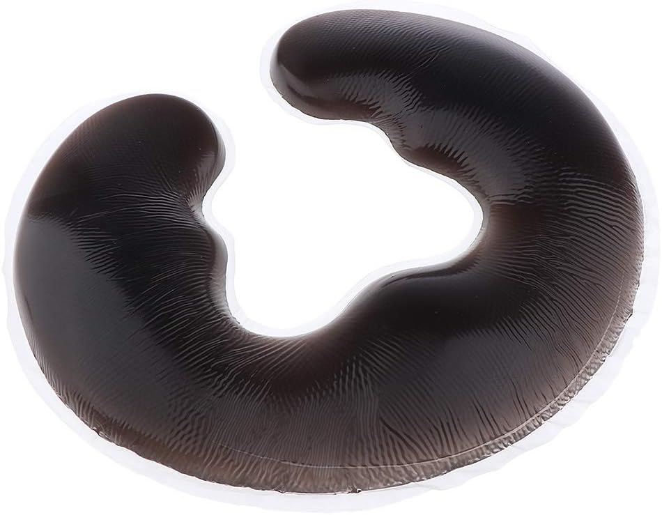 LEIPUPA Professional Silicone Spa Soft Pillow Face Rest Body Massage Cradle Hole Cover Cushion - Coffee Color