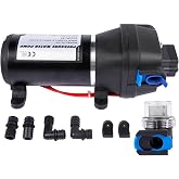04325143A Water System Pump Compatible with Flojet 12V 4.5 GPM 40PSI Heavy Duty Deck Wash Pump
