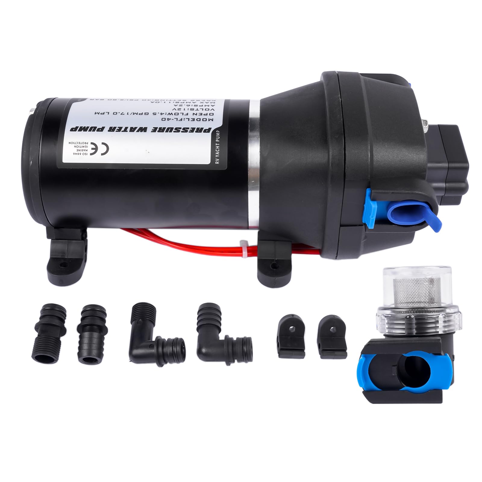 Photo 1 of 04325143A Water System Pump Compatible with Flojet 12V 4.5 GPM 40PSI Heavy Duty Deck Wash Pump