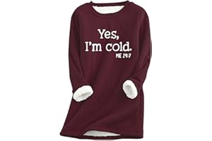 APIVOE Fleece Sweatshirts for Women 2023 Winter Warm Fuzzy Pullover Loose Fit Sherpa Lined Thick Thermal Underwear Loungewear