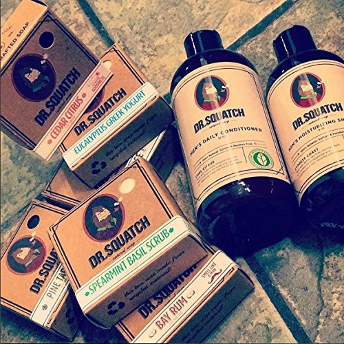 Dr. Squatch Natural Mens Shampoo Eliminate Dandruff, Dry Scalp, and