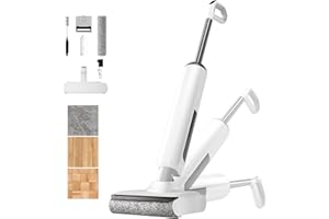 BROBIG Wet Dry Vacuum Cleaner, 180°Lie-Flat Vacuum Mop All in One with Auto Self-Cleaning, Smart Floor Cleaner Machine for Hard Floor, 45 Mins Runtime, Edge Cleaning, Self-Propelled Vacuum Mop Combo