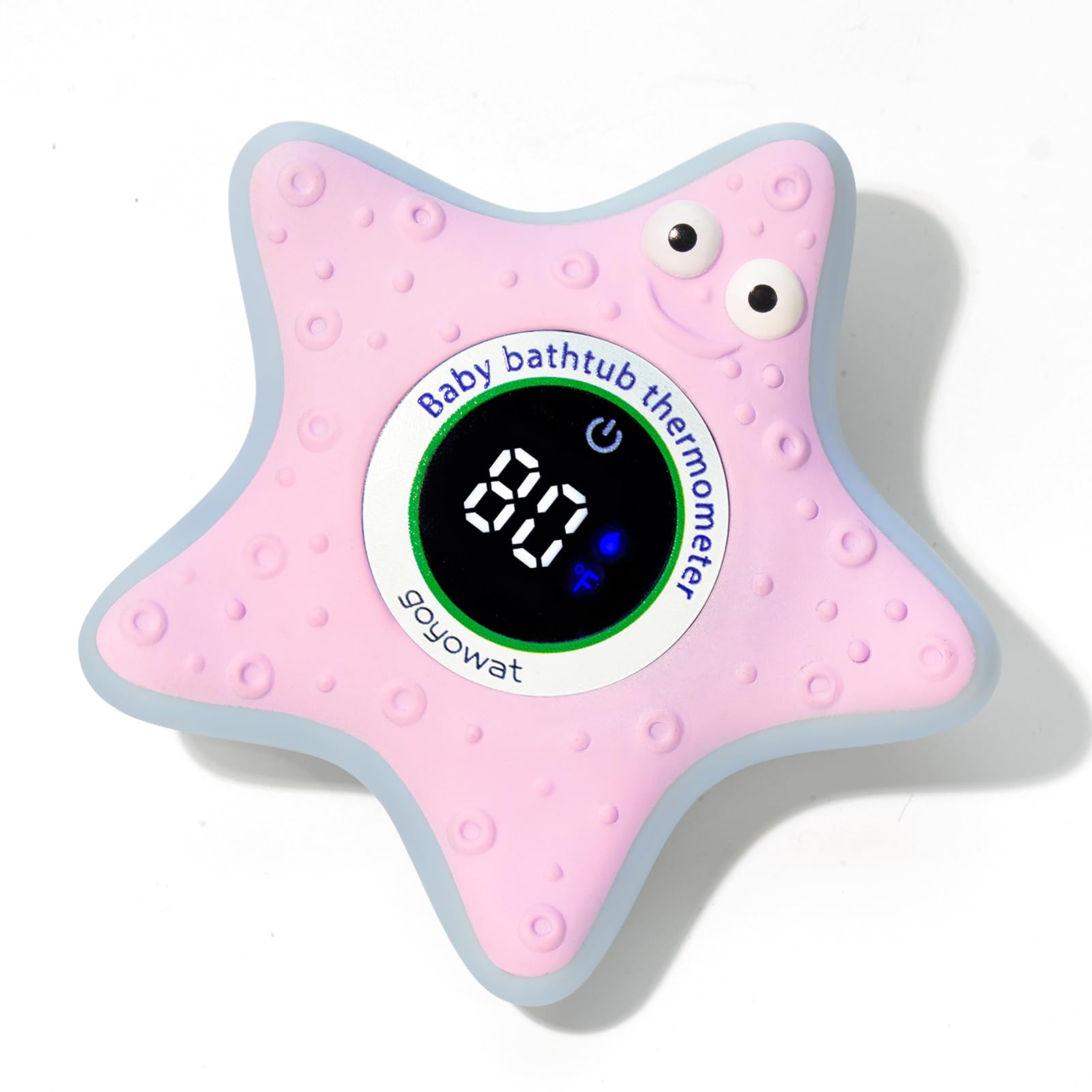 Baby Bath Thermometer with LED Display & Floating Crab Toy - 2-in-1 Color-Coded Alerts(Cold/Comfortable/Hot) | Bath Temperature Monitor, Adorable Floating Toys for Infants, Nursery Essentials