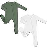 HAPIU Rayon from Bamboo Baby Footed Pajamas, 2 Way
