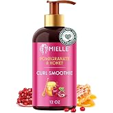 Mielle Organics Pomegranate &amp; Honey Curl Enhancing Smoothie - Moisturizing Curly Hair Cream for Type 4 Curly &amp; Coily Hair - Softens, Strengthens &amp; Defines Curls (12 Fl Oz)