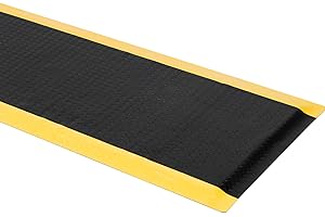 ISXACFF Industrial Anti Fatigue Mat, 2ft x 7ft Anti Fatigue Mat, 15/16" Thick Ergonomic Standing Floor Mat, Heavy Duty Diamon