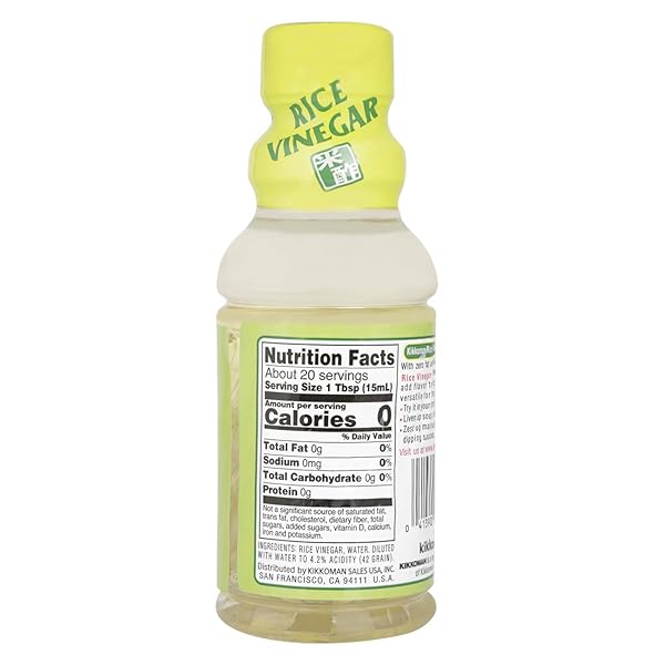 KIKKOMAN RICE VINEGAR, 10 FLUID OUNCE