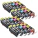 E-Z Ink (TM) Compatible Ink Cartridge Replacement for Canon PGI-225 CLI-226 (4 Large Black, 4 Cyan, 4 Magenta, 4 Yellow, 4 Small Black) 20 Pack