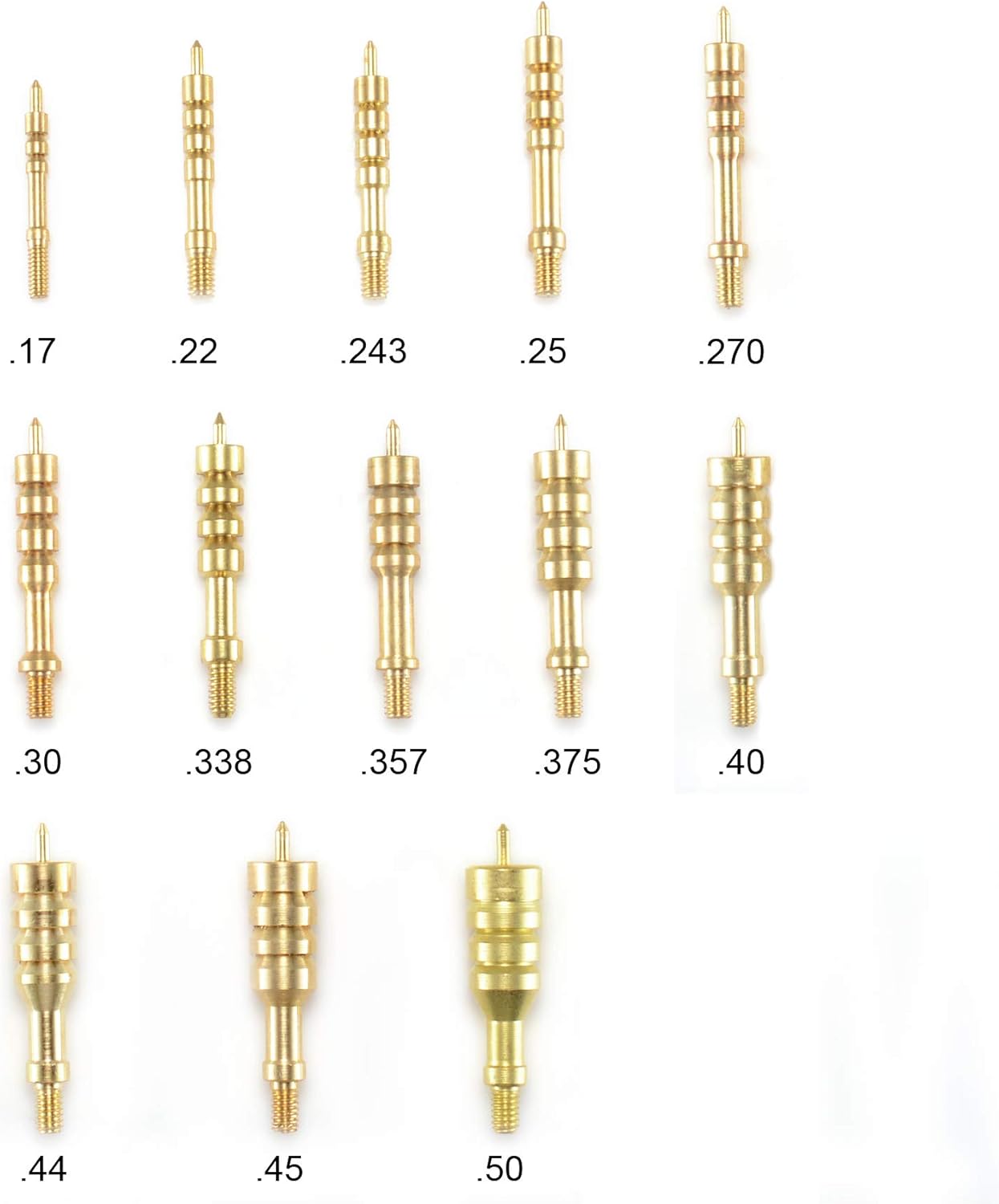 Raiseek Gun Cleaning Jags Slotted Tip Patch Holder Kit for Handgun Rifle .17 .22/.223 .30 .357 .40 .45 Cal 5.56MM 7.62MM 9MM : Sports & Outdoors