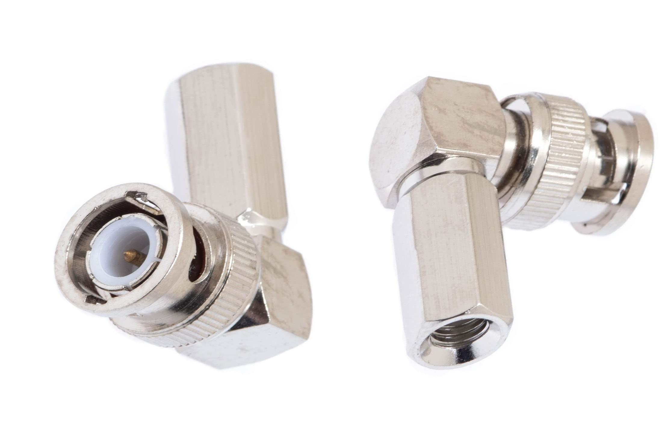 Beetronic 5 x 90 Degree Angled BNC Screw Twist On Plug Connector for RG59 Coax CCTV Cable