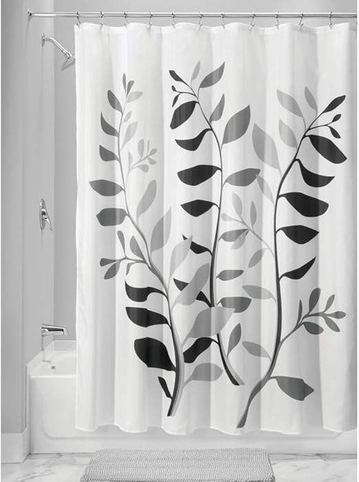 Amazon Com Idesign Laurel Fabric Polyester Shower Curtain 72 X