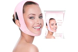 Chin Strap for Sleeping and Face Lift �C V Line Slimming Band for Double Chin, Adjustable Jawline Strap for Women & Men, Comfo