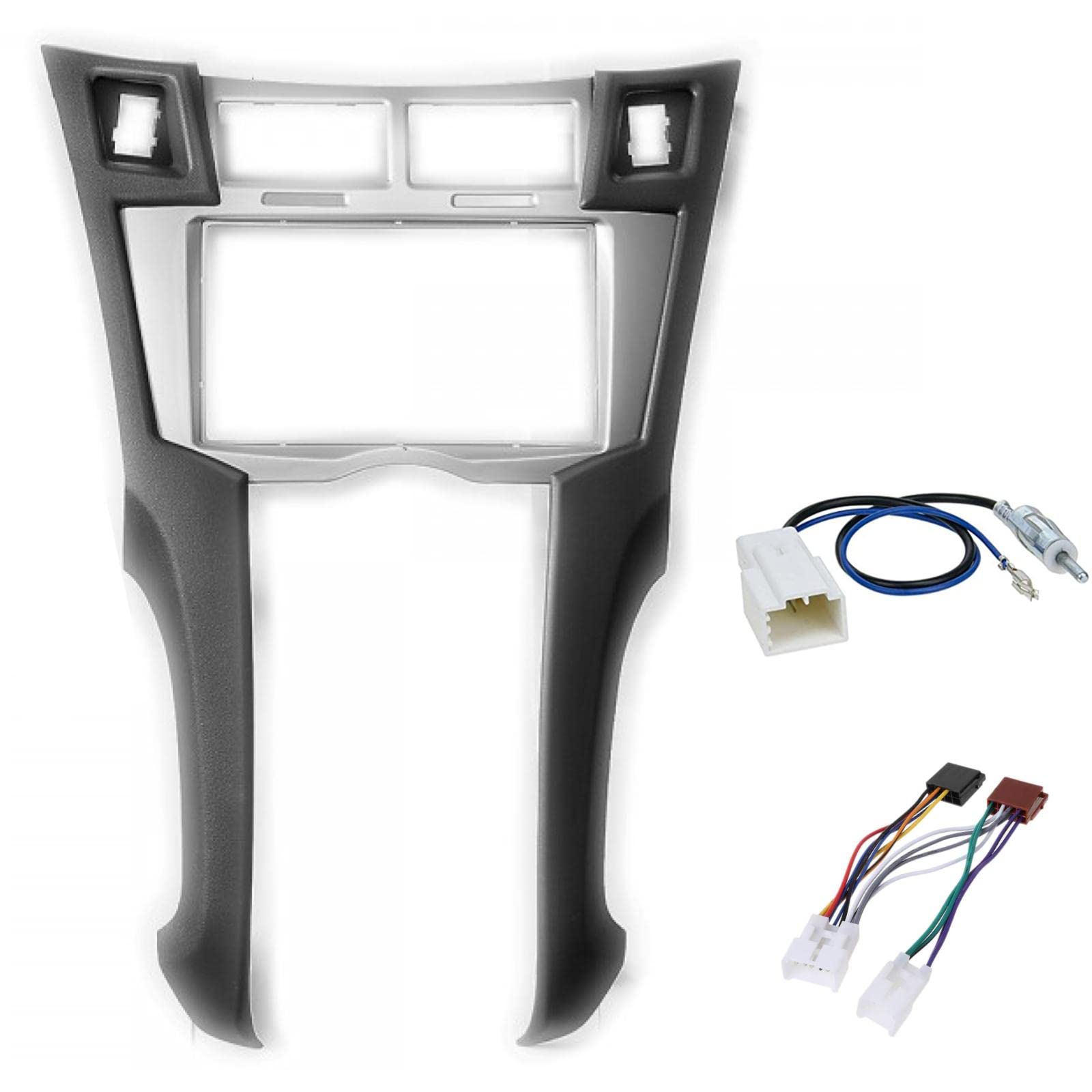 Sound-day Double DIN Car Radio Installation Kit, 2 DIN Front Panel Frame, compatible with Toyota Yaris 2005-2010, Vitz 2005-2010, Platz 2005-2010