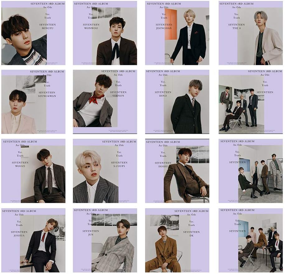 gerFogoo Fashion Kpop Seventeen Members Photo Postcard Lomo Cards Set Gift for Fans (Seventeen)(H04-8.85.6cm/13pcs/set)