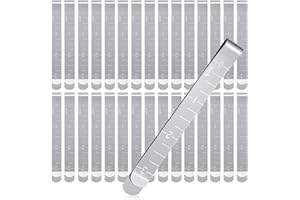 Cindeer 30 Pcs Sewing Clips Stainless Steel Hemming Clips Metal Hemming Tool 3 Inches with Measurements for Fabric Quilting Pinning and Marking Accessories