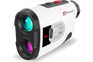 Deason Golf Rangefinder with Slope, 1300 Yards Golf Laser Rangefinder, 7X Magnification Rangefinders Golf, Rechargeable Range Finders Golfing with Flag Lock Vibration, Golf Range Finders for Hunting