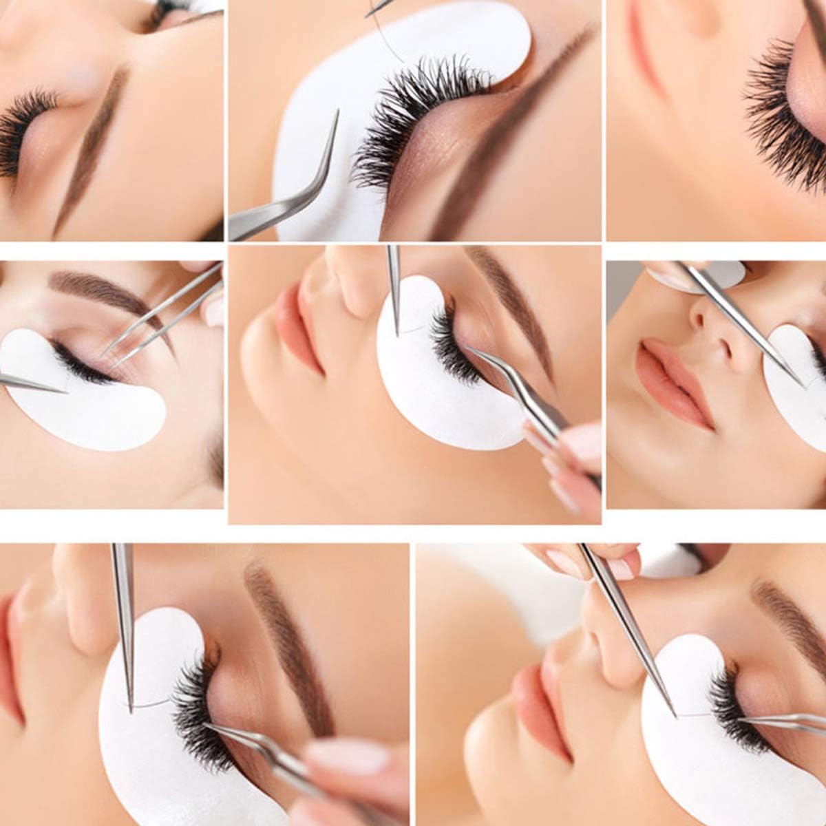 Exeton, Eyelash Gel Pads, 50 works, Lint Free Under Eye Gel Pads Eye Patches for Eye Lash Extensions Saloons, Individual (Silver Fox) - Image 5
