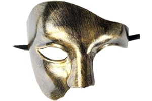 Flywife Masquerade Mask for Women Men Couples Set Phantom of the Opera Mask Half Face Mardi Gras Mask