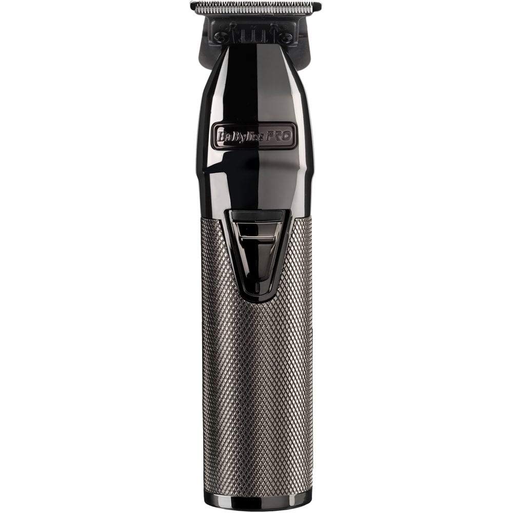 BaByliss Pro Super Motor Professional Skeleton Trimmer, Cord/Cordless use, Long Lasting Rechargeable Lithium Battery, Powerful Motor, Precise Steel Blade, Silver/Black
