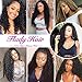 Flady Brazilian Virgin Kinky Curly Hair Bundles with Closure (16 18 20+14inch) 10a Unprocessed Brazilian Curly Weave Human Hair 3 Bundles with Closure