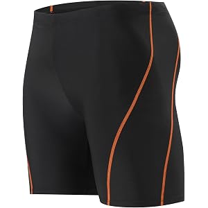 Hopdotte Men Swimming Jammer,Swimsuits Jammer for Men Competitive Train Square Legs Jammer Shorts Trunk
