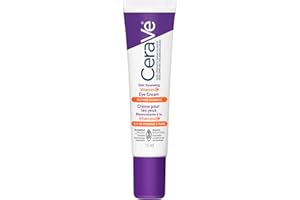 CeraVe Skin Renewing Vitamin C Eye Cream for Dark Circles & Fine Lines with 5% Pure Vitamin C, Hyaluronic Acid, & Caffeine, H