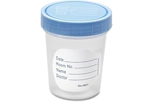 Medline DYND30335 Basic Specimen Container, Polypropylene, Non Sterile, Latex Free, 4 Ounces Capacity, Clean (Pack of 500)