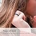 Enso Rings Women’s Infinity Silicone Wedding Ring – Hypoallergenic Wedding Band for Ladies – Comfortable Band for Active Lifestyle – 4.5mm Wide, 1.5mm Thick Misty Gray Size: 6