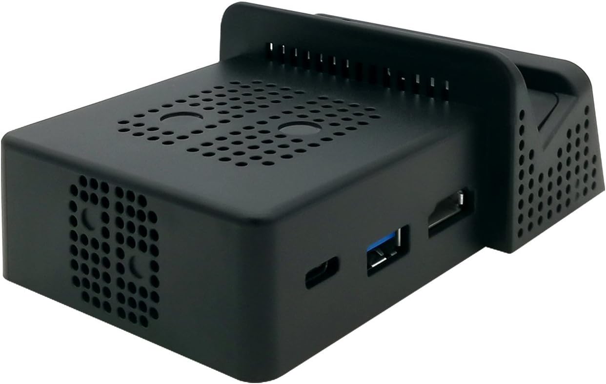 YUANHOT Portable DIY Replacement Dock for Nintendo Switch, Mount Case with Type C/HDMI/USB Jack Incision