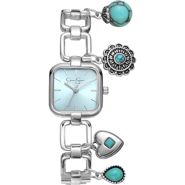 Amazon.com: Top Plaza Womens Fashion Silver Tone Analog  display picture 2
