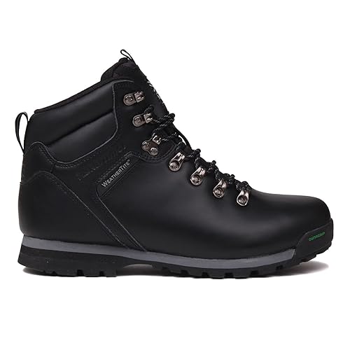 mens black walking boots