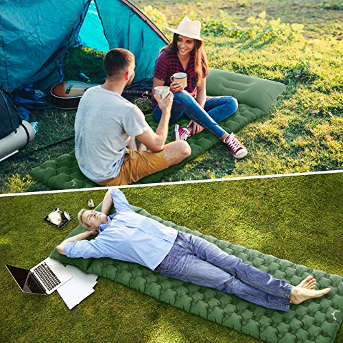 Tolaccea Dubbellaags campingmat opblaasbaar slaapkussen lichtgewicht waterdichte dubbelzijdige campingmatras voor… - Image 6