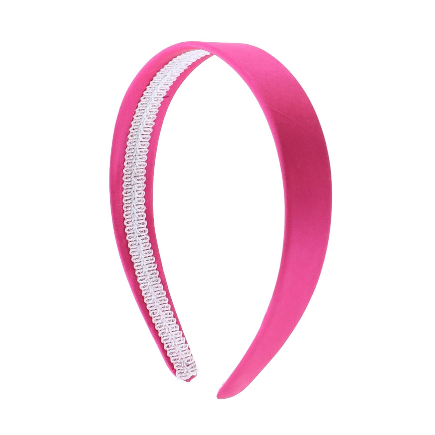 Hot Pink 1 Inch Satin Hard Headband 