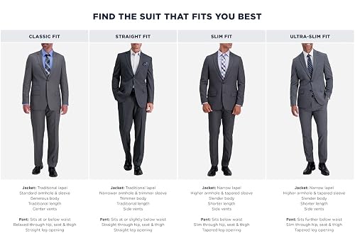 Pantaloni Uomo Haggar Smart Wash - Taglio Classico, Tessuto Repreve | Colore Charcoal, Facile Manutenzione - Foto 13