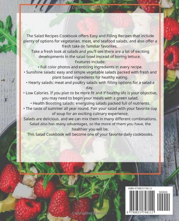 Simple Salad: Over 60 Healthy Salad Dressing Recipe That Can Be Made Easy in Minutes. Vegan Salad Included. Paperback – 12 juni 2022 - Image 3