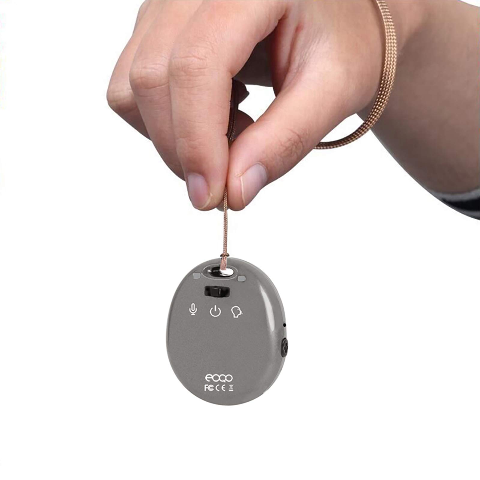 Mini Digital Voice Recorder, Micro Keychain Voice Dictaphone Voice Activated Recording, Clear Audio Recorder with Noise Canceling Sound Recording for Class/Evidence/Meeting/Interview 8GB Memory